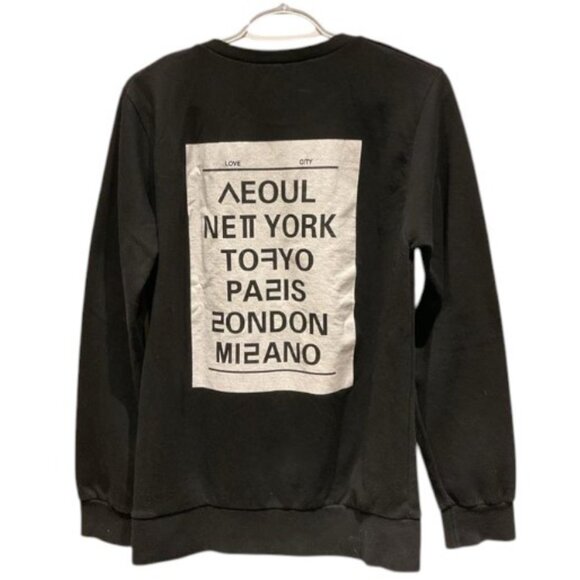 WOW black long sleeve sweatshirt size S - Picture 3 of 3